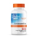 医生最佳Astaxanthin Vegan 补充剂 6 mg - 皮肤弹性和抗氧化剂支持男女,摘自Haematococcus Pluvialis Microalgae, Non GMO, Gluten Free - 90 Veggie Softgel