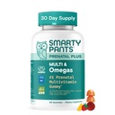 含Omega 3 DHA/EPA、Methylfolate、Biotin、维生素D3、C、B12、B6、A、K和Zinc、Gluten Free、清洁标签、两个水果火焰、90 Gummy(30天供应)