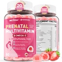 妇女产前维生素、甲基folate 1mg、Vegan Omega 3 DHA 800mg、铁、乔林、碘、维生素D3 B6 B12 -- -- 怀孕前、怀孕期间和怀孕后妇女多维生素、无糖、60个计数