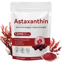 Astaxanthin 12mg, 120 Softgels, Premium Astaxanthin 抗氧化剂 补充支持眼, 皮肤健康, Immune, 内部循环