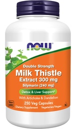 Now Foods Supplements, Silymarin Milk Thetle 提取300 mg 与 Artichoke 和 Dandelion, 双强力, 支持liver函数 *, 250 Veg Capsules (1)