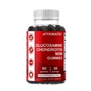 与MSM & Vitamin E 的维生素Glucosamine Chondroitin Gummys – 联合支持公式 – 60 Pectin基 Vegan Gummys