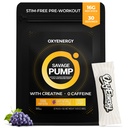氧气氮氧化物助推器, Max Pump Notim Pre Workingout Powder for Men, 配有 Beta Alanine, L Citrulline, Creatine for communication, 肌肉泵, 耐力,葡萄, On-The-Go包装- 30 services
