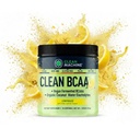 清洁的BCAA - 2:1:1 食物来源的BCAAs 粉末和椰子水电解剂 回收和氨基能源补充剂 - 获奖的Vegan氨基酸补充剂 - 30 服务品 - 柠檬水