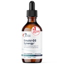 健康Emulsi-D3协同2000IU维生素D液体与维生素K-乳化液体D3 K2滴液用于免疫系统支持和骨质健康-无糖性+非GMO(55个服务/1.8oz)