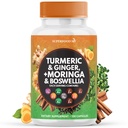 Turmeric Moringa Supplement QQ 姜, Boswellia, Saffron, Holy Basil- 联合支持 锡兰肉桂的男女 Quercetin, Tart Cherry - 120 伯爵