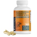 Bronson Glucosamine Chondroitin Turmeric & MSM 高级联合和动漫公式,支持健康关节,移动和动漫-非GMO,360卡普尔