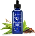 kin+kind Dog Ear clean Solution – 有机狗耳朵洗耳机和易用的狗耳滴 – 清洁蜡,脏和奥多尔 – Gentle Ear cleaning w/Witch Hazel, Aloe Vera & 茶树油 – 在美国制造 4 floz