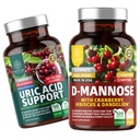 1号营养 N1N Premium D-Mannose 配有 Cranberry & Hibiscus [350mg], 120 Capsules, 以及 Uric 酸支持配有 14 Potent Herbs, 60 Capsules, 2 Pack Bundle