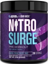 Jacked Factory X John Wick - Nitrosurge Wick Pre Workout 补编 - 敏锐能量,战备焦点,不可阻挡的承诺,和Sheer Will - 30 services, Baba Yaga Blue Raz