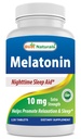 Best Naturals Melatonin 10mg(非GMO) 牌匾 - 帮助促进放松和睡眠 - 120 个计数