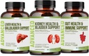 肾脏清洁除毒和修理 -- -- 肾脏支助补充品 -- -- Chanca Piedra、Cranberry、Juniper Berries for Kiney Detox和Bladder Health。