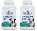 北欧自然组织Omega-3 宠物,未受欢迎 - 120 软宝石 - 330 mg Omega-3 Per Soft Gel - 食用EPA & DHA - 促进心脏,皮肤,大衣,和免疫健康(Pack of 2)