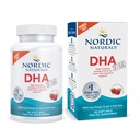 DHA Xtra,草莓 - 90 软宝石 - 1660 mg Omega-3 - 大脑和神经系统支持的高强度DHA公式 - 非GMO - 45 服务
