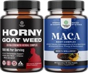 Horny山羊杂草与黑马根,Tongkat Ali, Saw Palmetto & Panax Ginseng 节选 Stamina & Energy, 黑马根与西伯利亚 Ginseng Ashwagandha - 男子健康补充品