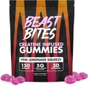 BEAST BITES - 克里塔丁浸泡液 - 5g Creapure Creatine Monohydrate Pervice - NSF体育认证 - 30名服务员