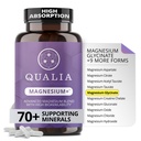 Qualia Magnesium + + + 博士-编译. Premium公式 QQ 高生物利用率 10种形式的镁和70+ 矿物 QQ 放松的Mood,休息的睡眠,锻炼的回收