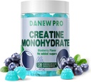 Creatine Monohydrate Gummys 5000mg for Men & Women, Creatine Monohydrate for Muscle strong, 肌肉构建器, 能量靴, 工作前补充(120个计数) - 蓝莓火焰