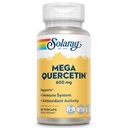 SOLARAY Mega Quercetin with Bromelain, Vitamin C and Bioflavonoids - 抗氧化剂和免疫辅助剂补充剂, Hearth 健康和血压辅助剂 - Vegan, 60天保障, 60 Servi, 60 Veg Caps