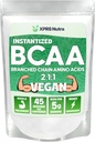 XPRS Nutra BCAA粉剂 - 男子氨基酸补充剂 - 不受欢迎的BCAA工作补充剂 - 男子健身补充剂 - 妇女健身后恢复的氨基酸补充剂 (8 Ounce)