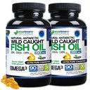 天然南极野生捕捉 Omega 3 鱼油 DEA-EPA-DHA 补充 2,900毫克 三重强度 超纯集中软胶 - 无鱼味 Burps