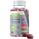 Viteey Multivitamin Gummys 8 in 1 Immune 支持补充品 Probiotics - 成人和青少年的Immune助推剂 - 蔬菜, Gelatin Free, GMO Free - Chewwable Berry Flavored Pectin Immune Defense