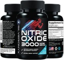 超强氮氧化物补充剂 3X 强力 L Arginine, Citrulline Malate, AAKG, Beta Alanine - Premium Muscle 支持氮化物促进剂 - 自然能源和心脏健康支持 - 120 Capsules