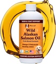 天然狗公司 野生阿拉斯加沙门石油配方 Omega 3,鱼油换狗补充品,Skin & Coat Dog Oil, Ichy Relief, Immune Support for Joes & Heart, Food Topper, 8 oz.