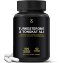 HMX Turkesterone & Tongkat Ali 900mg - 支持能源、斯塔米纳和肌肉恢复与增长 - Turkesterone 补编 - Tongkat Ali 补编 - Long Jack 摘录(Eurycoma Longifolia)