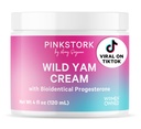 Pink Stork Wild Yam Cream - 女性的自然荷尔蒙平衡 - PMS,生育力,Perimenopause,更年期 - 生物同位素 Cream - 未受精,4 oz