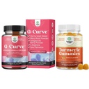 G- Curve Butt 和 乳房增强药丸包 - 草药增强药丸 可能支持身体雕塑曲线 和 成人桃花纹的图尔美格米 - 超强联合支持 Gummys
