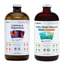 LIQUIDHEAALTH 谷氨酸钙和日用多矿物液体补充剂,供成人使用 -- -- 免疫系统、骨骼和联合支助、改善流动性、增加能源 -- -- Vegan、非GMO、美国制造