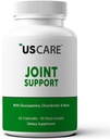 USCARE 联合支助补编,配有Glucosamine、Turmeric、Boswellia、MSM和More用于背部、膝盖、手