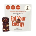 GEM 能源咖啡壶(Energy Cafeized Bite) 综合可持续能源 支持代谢, Stamina 和耐力 | 40mg Cafeine, Ginseng Root, L-Theanine |巧克力卡考海盐 | 7 服务
