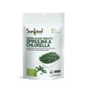 太阳食品超级食品 氯菌螺旋藻片 - 螺旋藻片和氯菌绿色藻片,供男女食用,氯素来源,B维生素,蛋白质,破细胞壁,维冈 - 4 oz Bag