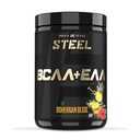 钢铁补充品 高性能 BCAA EAA 粉末 推动精益肌肉生长和劳动耐力 2:1:1 恢复肌肉加速30 服务率。 (波希米亚语 Bliss)