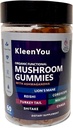 Lion's Mane & Ashwagandha Supplement Gummys - 认知和免疫支持综合蘑菇补充,Vegan与Reishi的融合,Cordyceps - 低卡,60 有机蘑菇 Gummys
