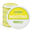 Notro Cafeine Nootropic 邮袋 (Lemon Lime) - 配有50mg Cafeine的能源邮袋,50mg Alpha GPC,50mg L-Theanine配有无糖和无卡路里 - 每罐20个邮袋 - 5包