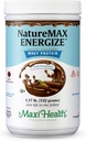 NatureMax 能源化TM Whey蛋白粉 - 能量支持用餐替换 - 20g 蛋白质人/服务 - 天然巧克力火焰 - Kosher 奶油维生素 - 1.17lb