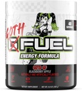 G Fuel Goth GF Energy Drinking Powder, PreWout Cafeine Powder, Energy Power Drinking Mix for Gaming, 免糖聚焦氨基酸,维生素+抗氧化剂, 9.9oz(黑莓苹果, 40 services)