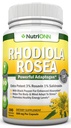 Rhodiola Rosea - 500mg - 180 Vegan Capsules - 3% Rosavin 1% Salidroside 提取 - 非GMO - 与黑辣椒进行强化吸收 - 6个月供应 - 能源和植物补充