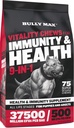 Bully Max Dog Chews & Multivitamin Treats for Puppy & Adult Dogs - 75 Soft Chews, Dog Supplements & Vitamins for all Breeds - 皮肤,大衣,大脑,心脏,消化健康,豁免,联合支持