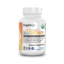 Organix Vegan Multivitamin for Men & Men, 配有维生素C, D3, 维生素B 复合体, Probiotics, 有机水果和蔬菜, 支持消化剂, Gut Health, Immune 支持, 90 Gel Capsules
