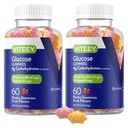 Viteey Glucose Gummys - 4g of Carbohydrates - 快速替代葡萄糖片 - 能量和血糖支持 - 维根,Gluten自由,Gelatin自由 - 120 Counter