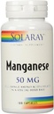 Solaray Manganese 补充品,50毫克,100吨