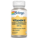 SOLARAY 维生素E d-Alpha Tocopherol 268mg(400 IU) |心与皮肤健康,抗氧化剂活动支持 |100ct