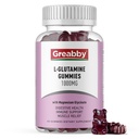 L Glutamine 1000mg Gummys - 肌肉救济和免疫支持,氨基酸补充剂,配有甘油镁、Vegan & Non-GMO, Gluten Free (60 Counter)
