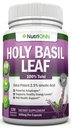 圣巴西叶卡普尔-500mg - 2.5% Ursolic酸 - 120 Vegan Capsules - Real Tulsi 提取补充 - 阳性Mindset - 适应性与Ayurvedic Herb