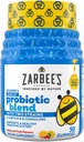 Zarbee's Kid's Daily Probiotic Blend Gummys with 2 Strains for Digestive Support; Easy To Chew; Gluten-Free & Drug-Free; Ages 2+; 天然水果火焰; 50 计数