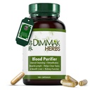 Dimmak Herbs 内部清洁和戒毒合格有机血液净化剂 + 利物和肾功能 + 实验室测试的草药补充剂 100 Capsules